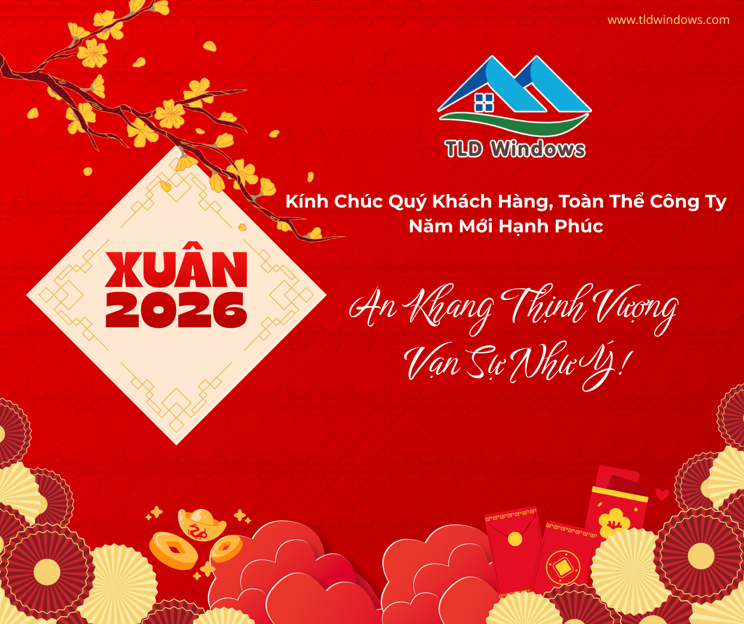 TLDWindows kính chúc năm mới 2026 an khang – thịnh vượng
