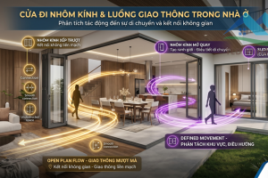 Cửa đi nhôm kính tác động thế nào đến luồng giao thông trong nhà ở