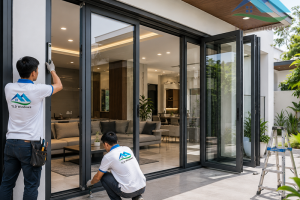 Thi công lắp đặt cửa nhôm tại TP.HCM đảm bảo tiến độ công trình