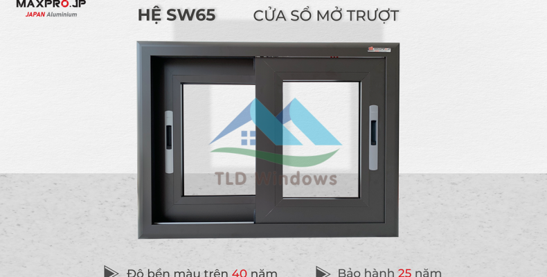 Cửa sổ lùa – Khí lưu ổn định, thích hợp phòng bếp, ban công