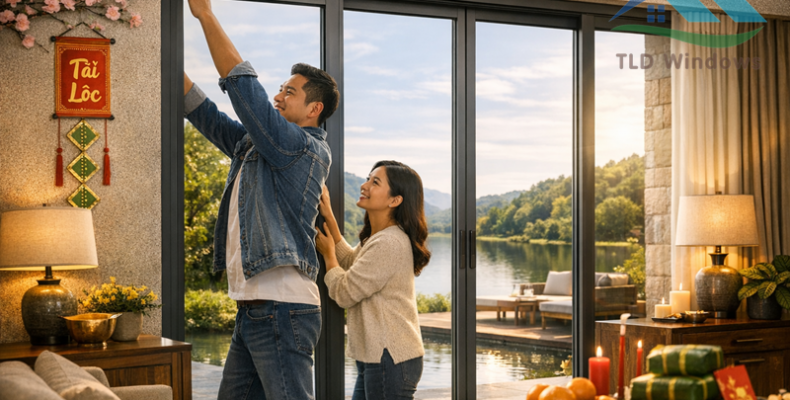 Hoàn thiện cửa nhôm đầu năm có ý nghĩa gì trong phong thủy nhà ở