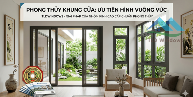 Phong thủy khung cửa: Ưu tiên hình vuông vức